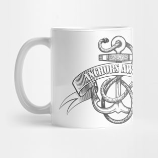 Anchor Aweigh Tattoo Emblem Mug